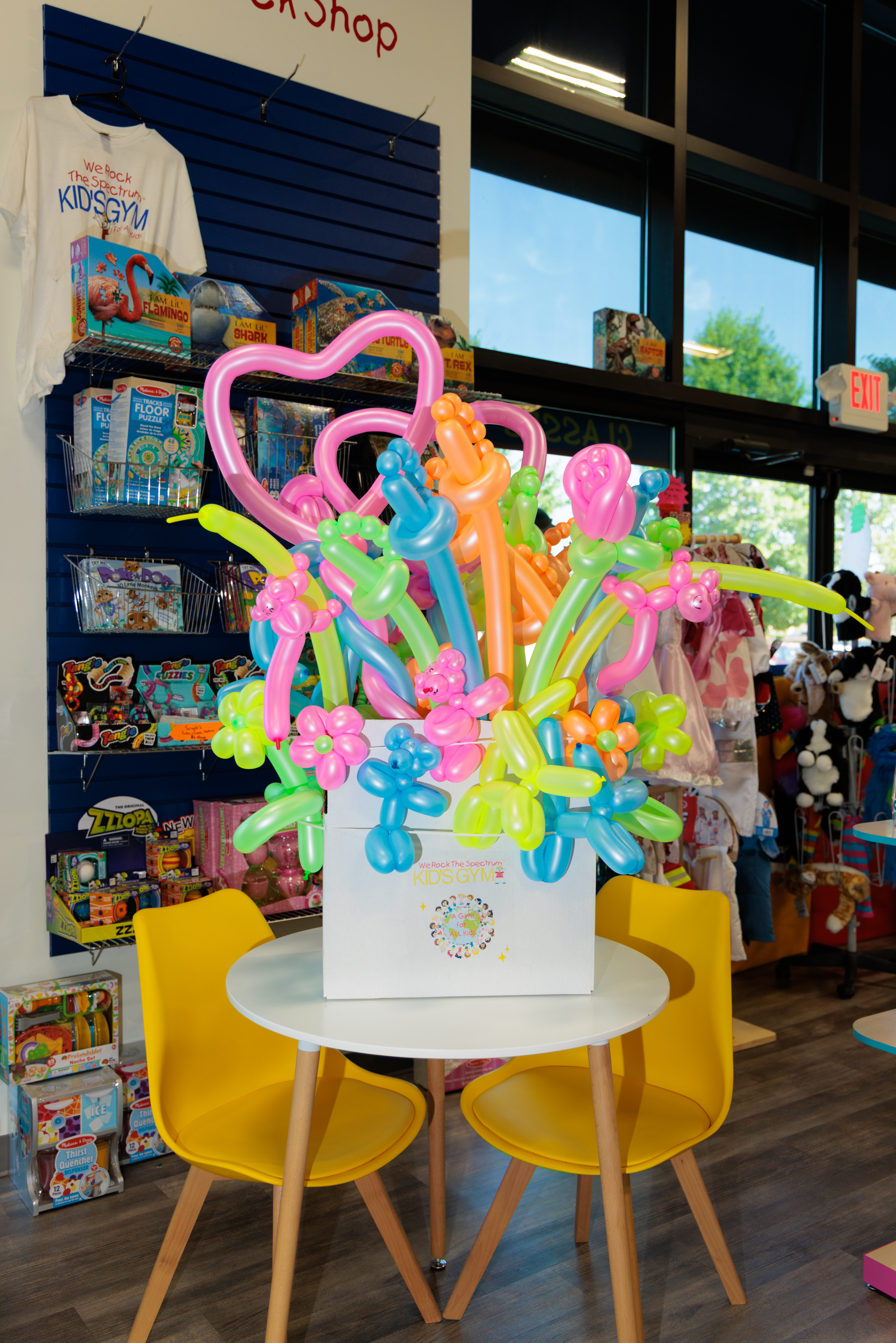 Balloon Gram Balloon Box full of colorful twisted balloon designs